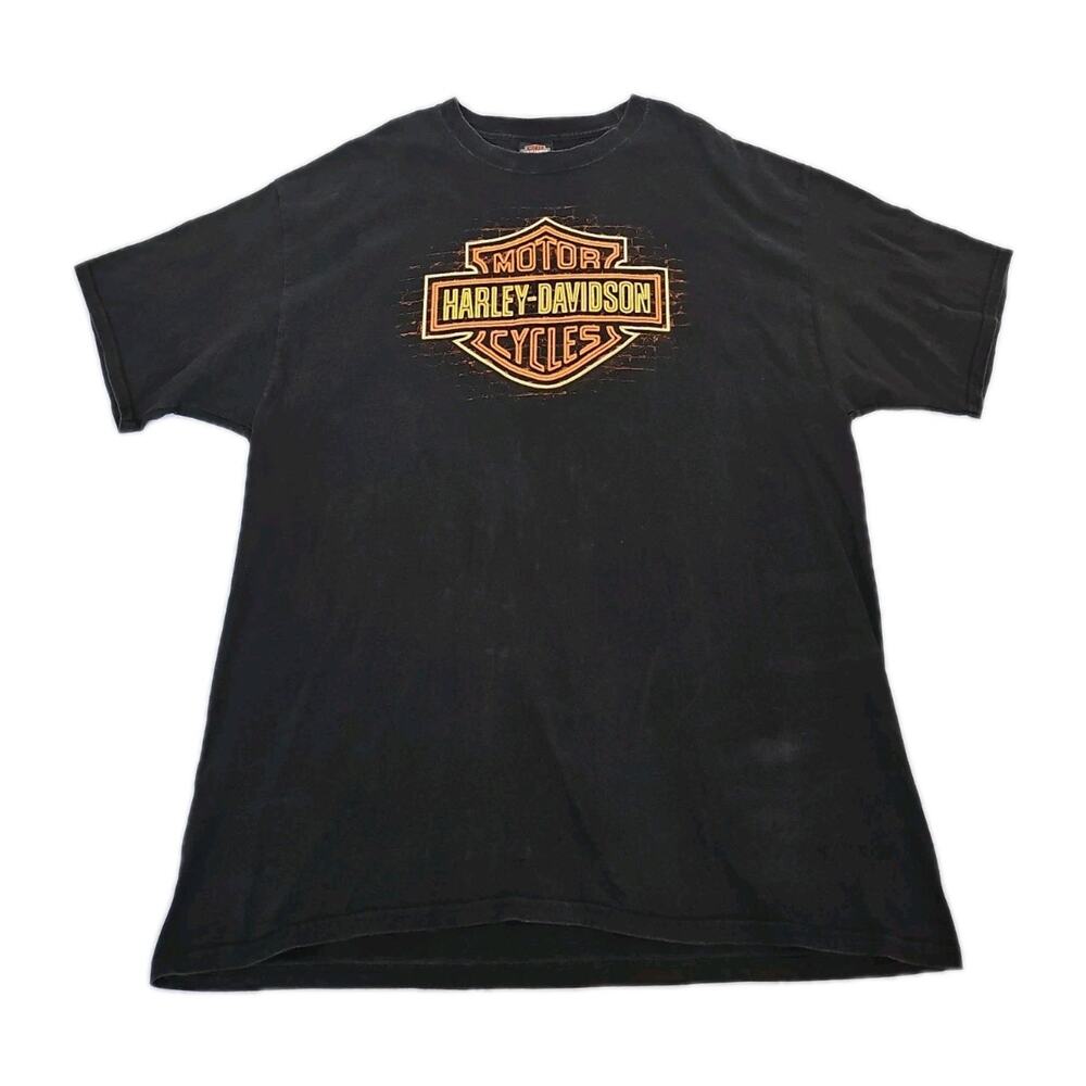 Harley-Davidson Bike T-Shirt Mens 2T Black Winchester VAGraphic Motorcycle